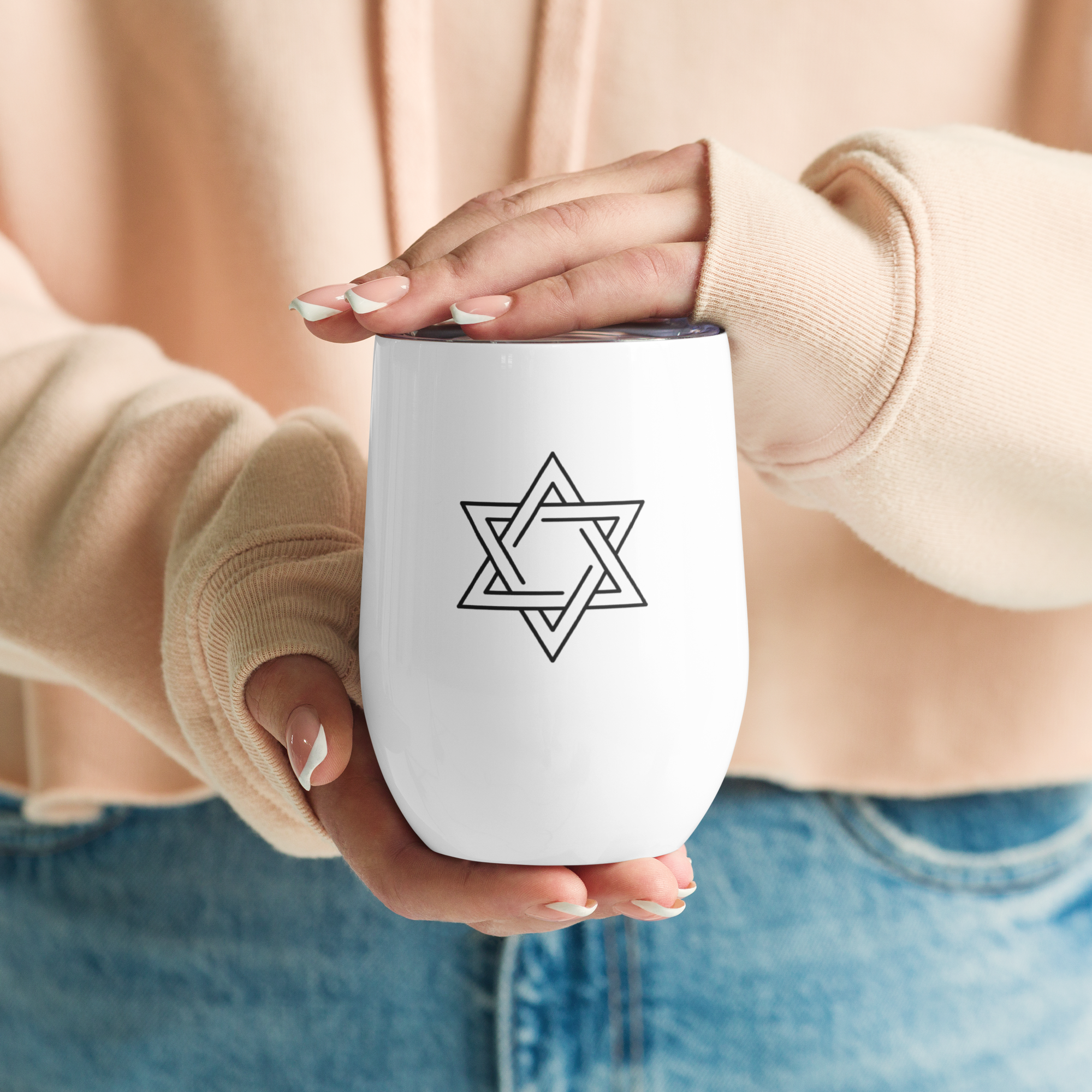 Star of David Wine Tumbler | Celebration of Life & Hope