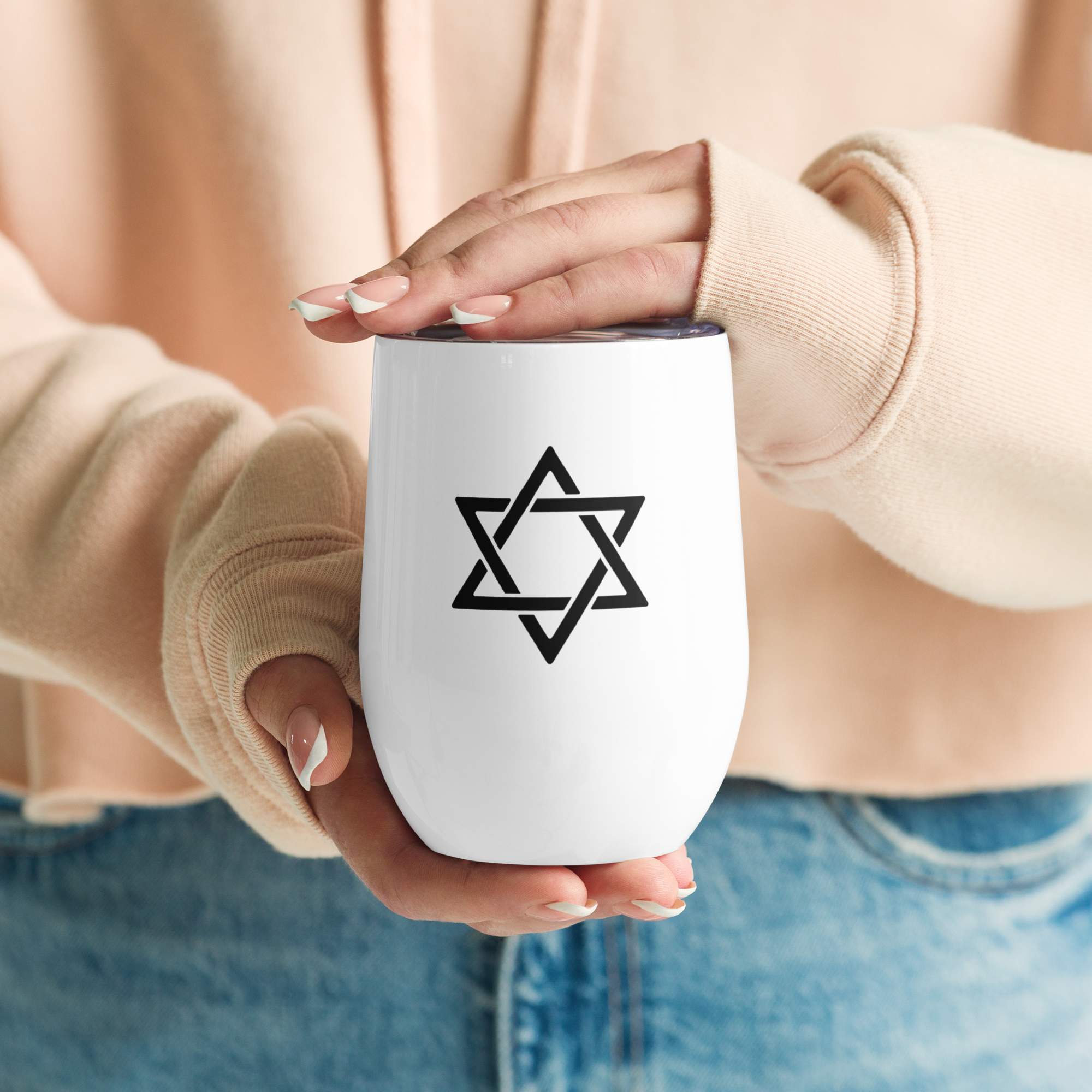 Star of David Wine Tumbler | Celebration of Life & Hope