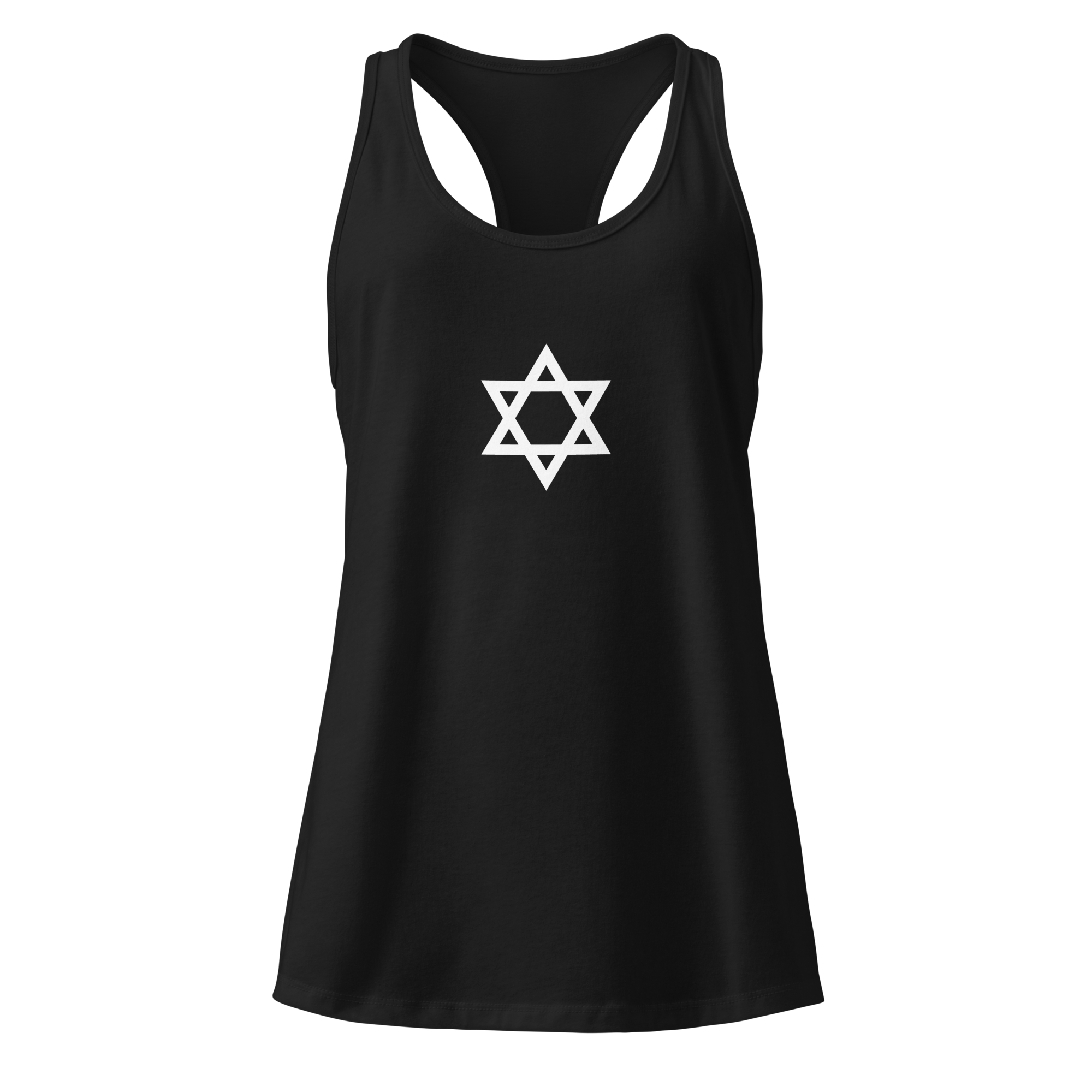 Star of David Women’s fitted  tank top | Celebration of Life & Hope