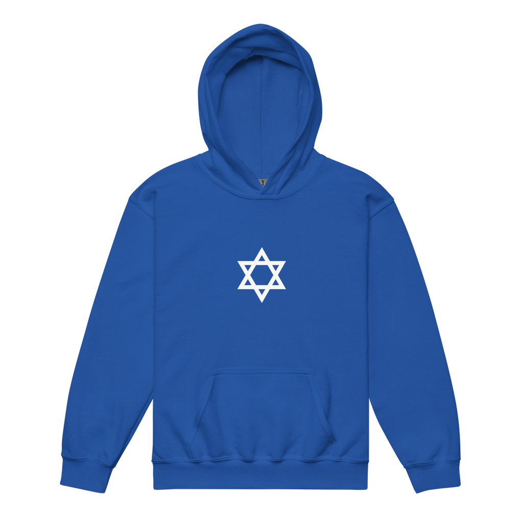 Star of David Youth Heavy Blend Hoodie | Hebrew Jewish Pride